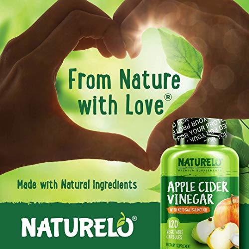 NATURELO Apple Cider Vinegar Capsules - Keto BHB Salts & MCT Oil ...