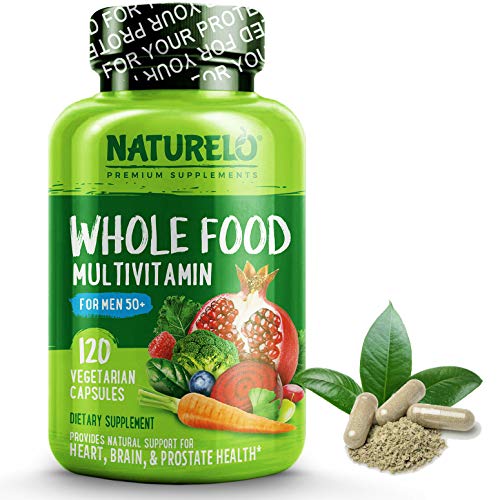 NATURELO Whole Food Multivitamin for Men 50+ - with Vitamins, Min...