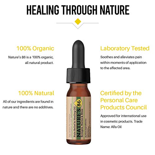 Natures 86 Oil - Relief Oil for Burns - Organic Relief for Itchi...