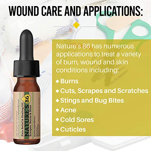 Natures 86 Oil - Relief Oil for Burns - Organic Relief for Itchi...
