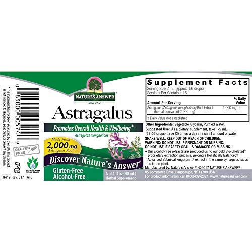 Natures Answer Astragalus Root, 1 Ounces each Value Pack of 3