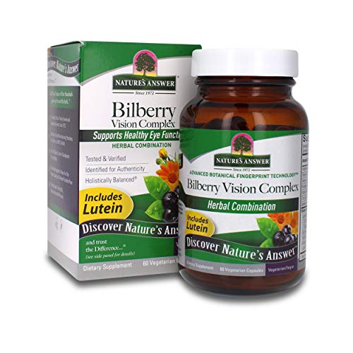 Natures Answer Bilberry Vision Complex for Eyes Vegetarian Capsu...