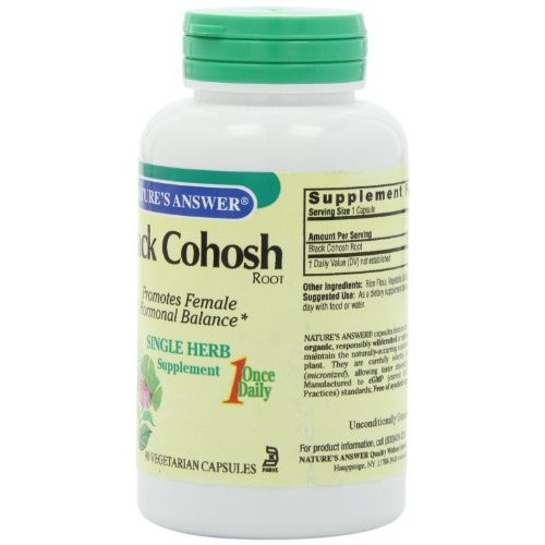 Natures Answer Black Cohosh Root, 90-Count