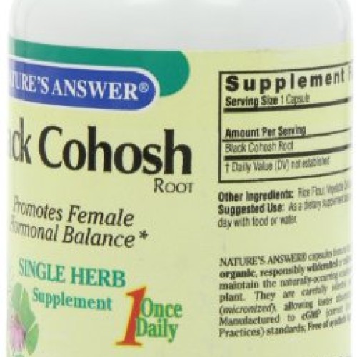 Natures Answer Black Cohosh Root, 90-Count