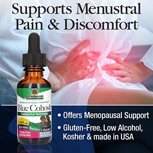 Natures Answer Blue Cohosh Root with Organic Alcohol, 1-Fluid Ou...