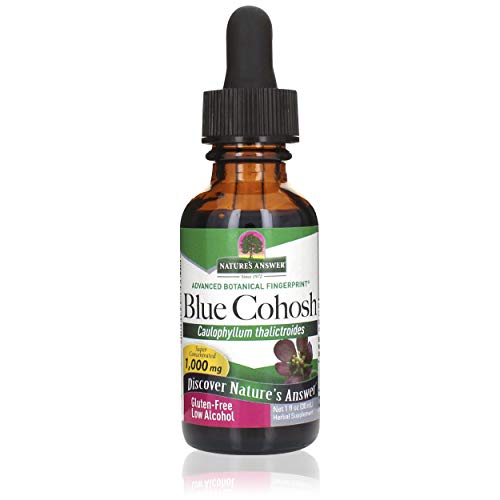 Natures Answer Blue Cohosh Root with Organic Alcohol, 1-Fluid Ou...