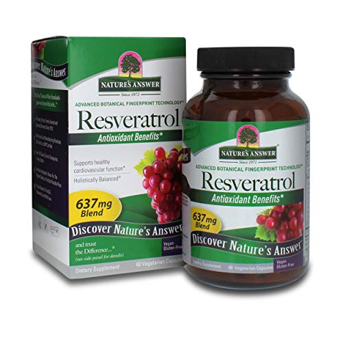 Natures Answer Extra Strength 250 mg Resveratrol - 60 Capsules A...
