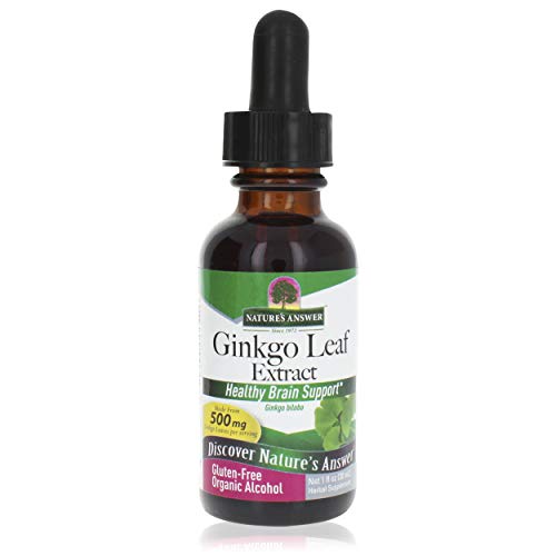 Natures Answer Ginkgo Leaf with Organic Alcohol 1 Fluid Ounce | ...
