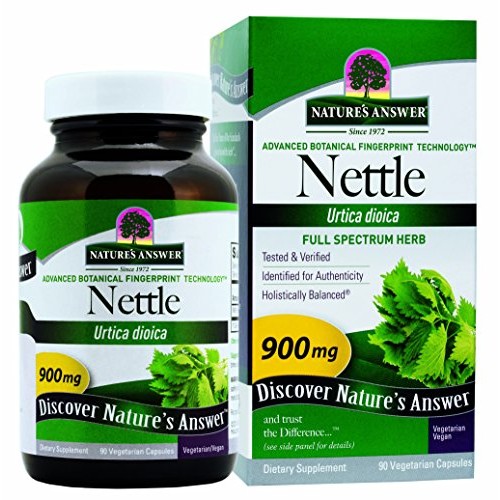 Natures Answer Nettle Leaf Vegetarian Capsules, 90-Count