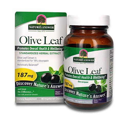 Natures Answer Oleopein Olive Leaf Vegetarian Capsules, 60-Count...