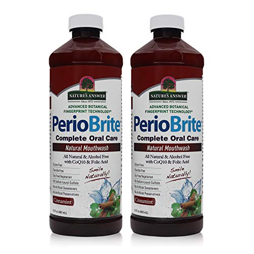 Natures Answer Periobrite Alcohol-Free Mouthwash, Cinamint, 16 O...