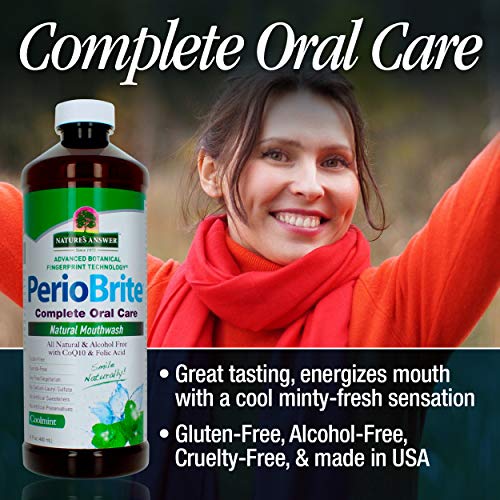 Natures Answer Periobrite Wintermint All-Natural Mouthwash | Pro...