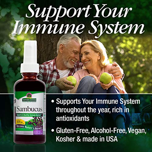 Natures Answer Sambucus Elderberry Syrup Spray - 2 Fluid Ounces ...