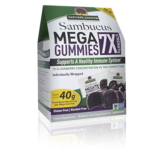 NatureS Answer Sambucus Mega Gummies 7x 30 Gummies