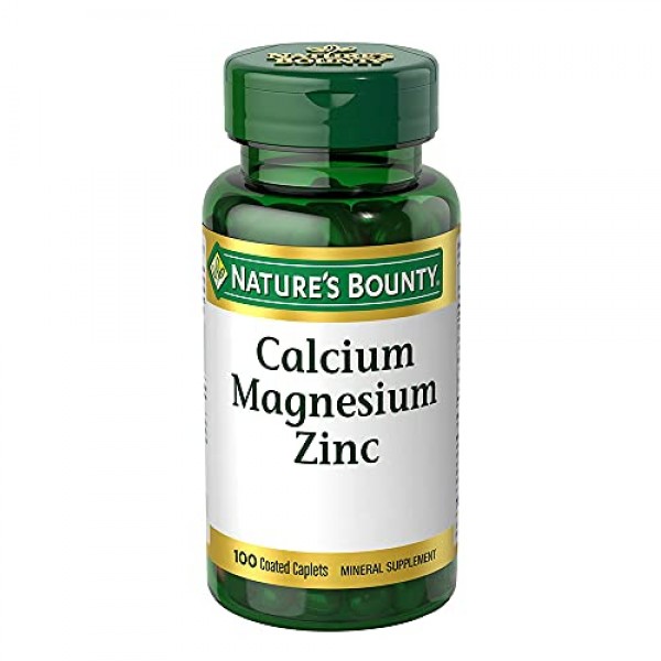 Calcium Magnesium & Zinc by Natures Bounty, Immune Support and S...