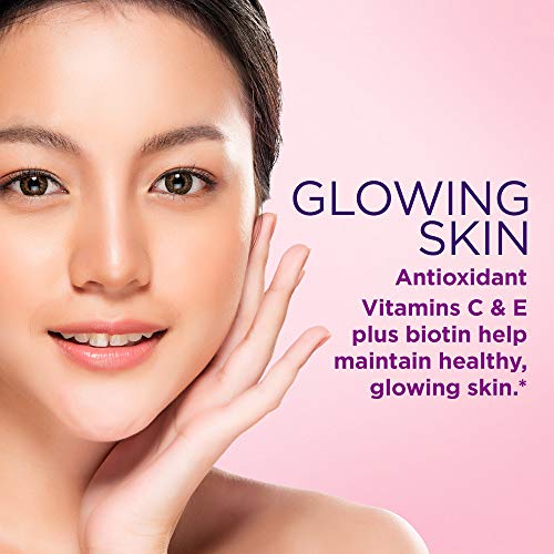 Hair Skin and Nails Vitamins with Biotin & Vitamin C by Natures ...