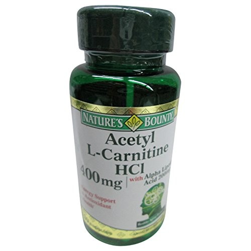 Natures Bounty Acetyl L-Carnitine, 400 mg, with Alpha Lipoic Aci...