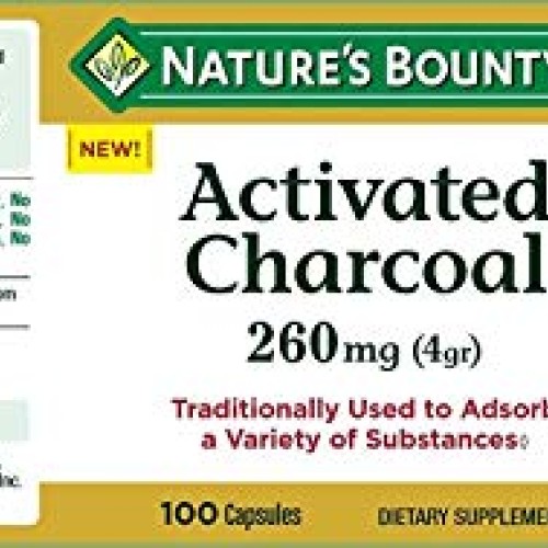 Natures Bounty Activated Charcoal, 260 Mg, 100 Count