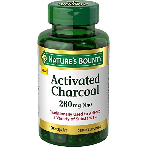 Natures Bounty Activated Charcoal, 260 Mg, 100 Count