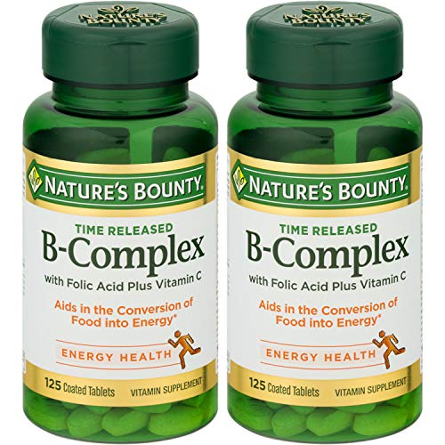 Natures Bounty B-Complex With Folic Acid Plus Vitamin C Tablets ...