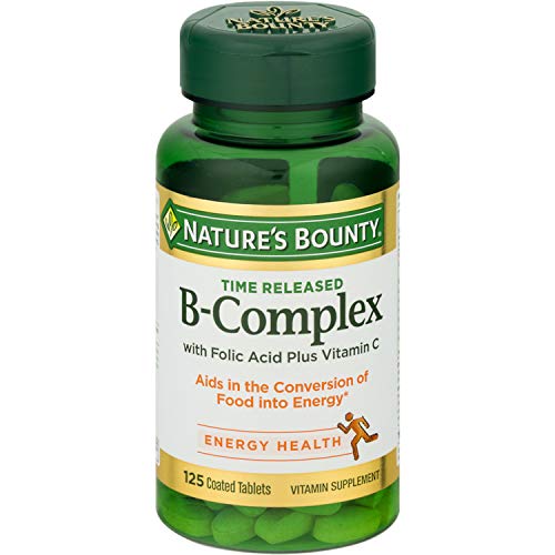 Natures Bounty B-Complex With Folic Acid Plus Vitamin C Tablets ...