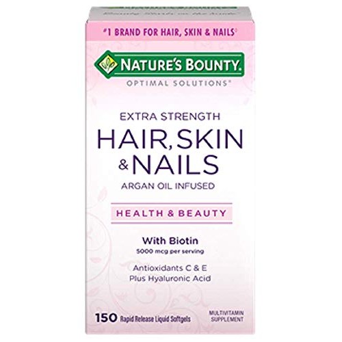 Natures Bounty Extra Strength Hair Skin Nails, 150Count, Pack of 3