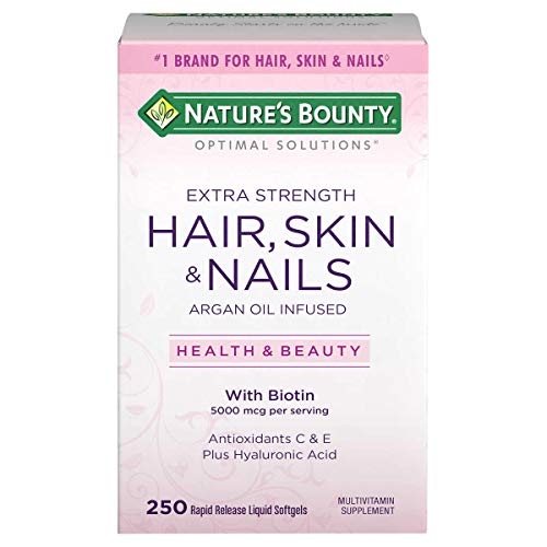 Natures Bounty Extra Strength Hair Skin Nails, 5000mcg of Biotin...
