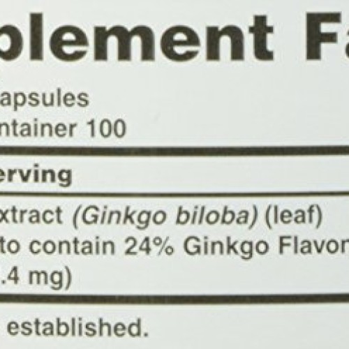 Natures Bounty Ginkgo Biloba 60 mg Capsules, 200 Count Bottle