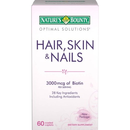 Natures Bounty Hair, Skin and Nails Formula, 60 Coated Caplets, ...