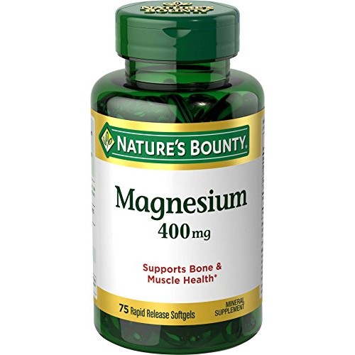 Natures Bounty Magnesium 400 mg, 75 Softgels