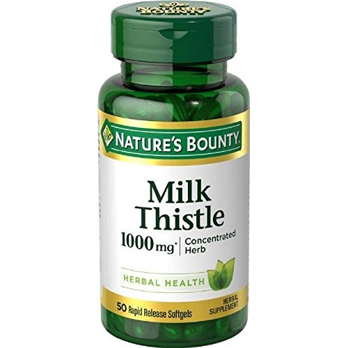 Natures Bounty Milk Thistle 1000 mg, 50 Softgels 3 Pack