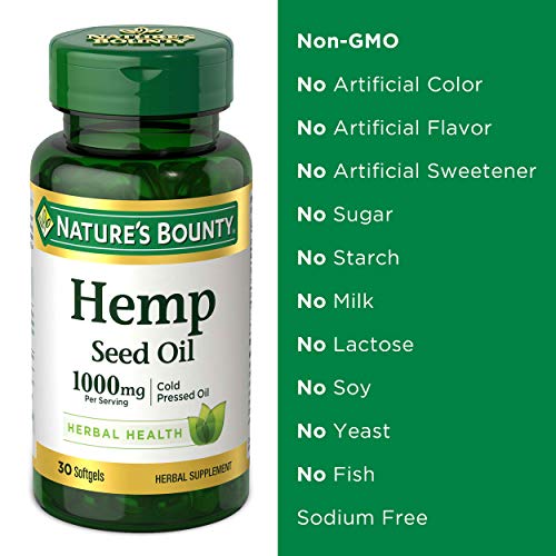 Natures Bounty Natures bounty Hemp Seed Oil, Cold Pressed Oil 1...