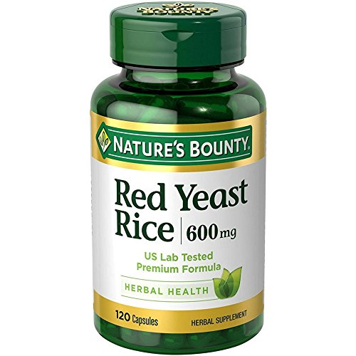 Natures Bounty Red Yeast Rice 600mg 120 Capsules Pack of 3