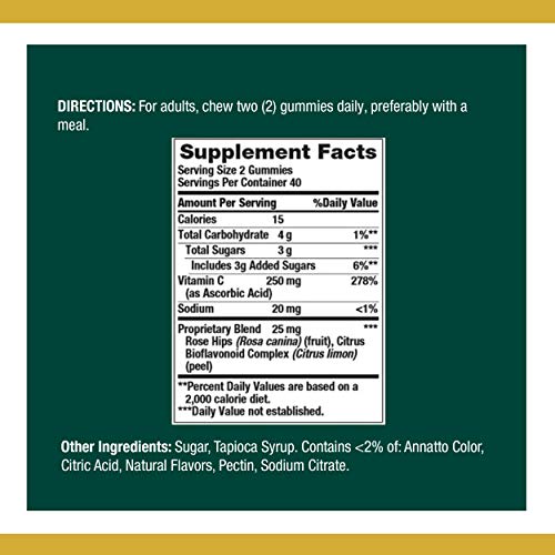 Natures Bounty Vitamin C, 80 Count