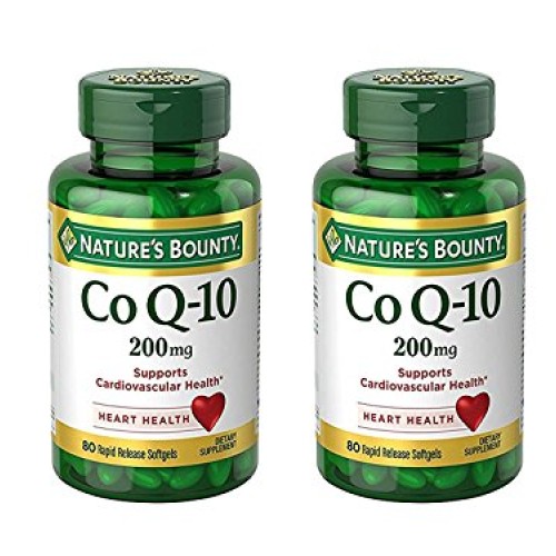 Set of 2 Natures Bounty Co Q-10 200 mg, 80 Tablets