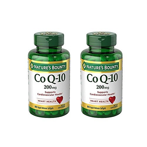 Set of 2 Natures Bounty Co Q-10 200 mg, 80 Tablets