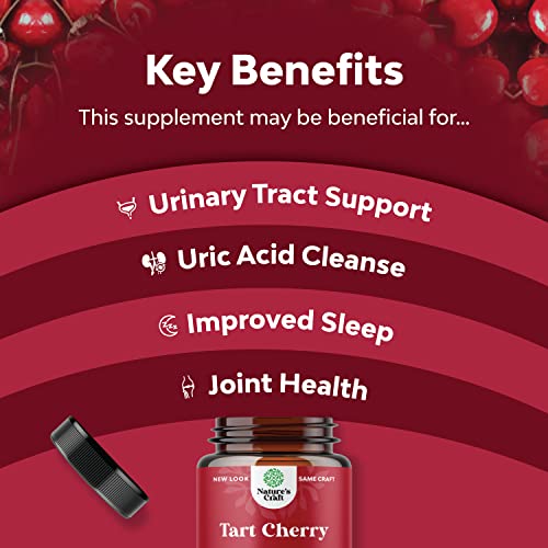 Advanced Tart Cherry Extract Capsules - Extra Strength 7500mg Equ...