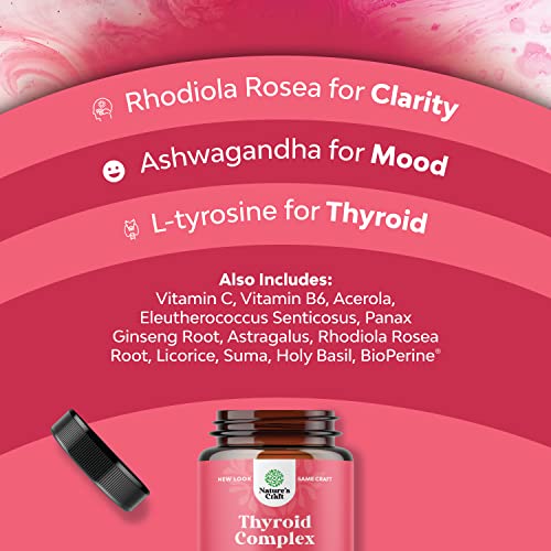 Advanced Thyroid Support for Women with Ashwagandha - Adaptogenic...