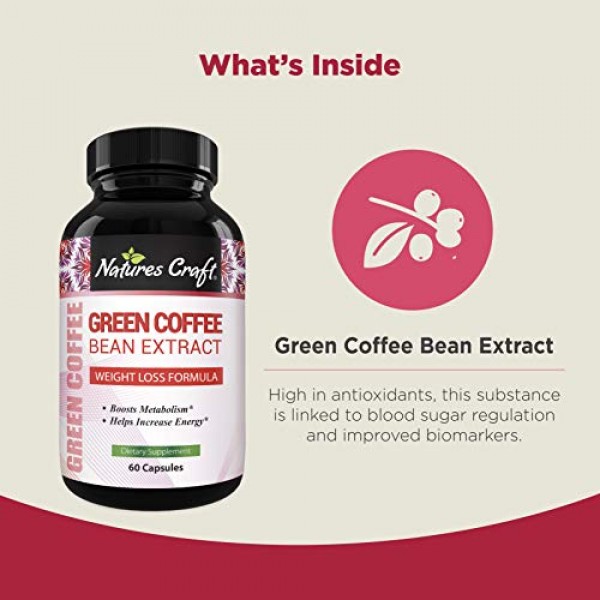 Green Coffee Bean Extract for Weight Loss Dietary Supplement Maxi...