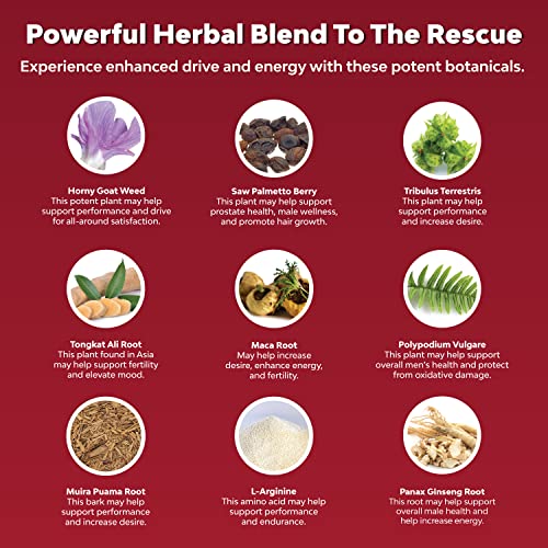 Horny Goat Weed for Male Enhancement - Halal Extra Strength Horny...