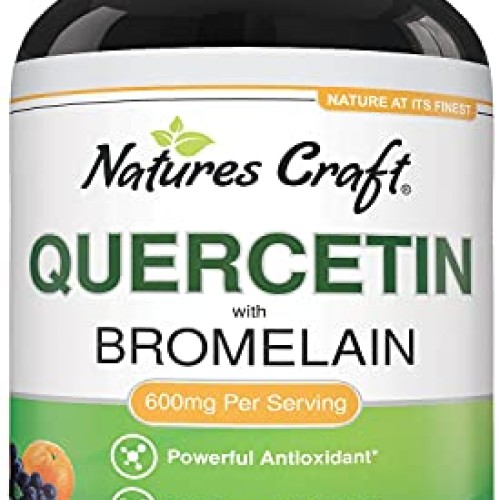 Immune Support Quercetin with Bromelain Supplement - Quercetin 50...