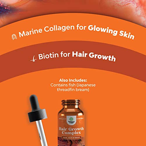 Liquid Biotin and Collagen Drops - High Absorption Marine Collage...