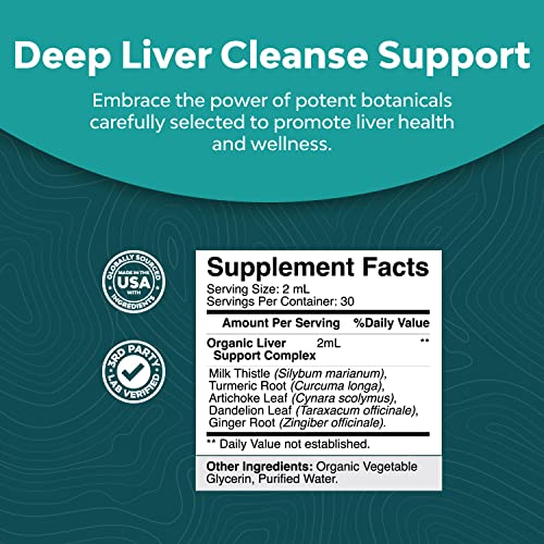 Liver Support Milk Thistle Tincture - Milk Thistle Liquid Herbal ...