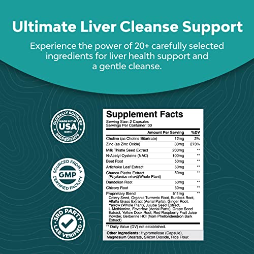 Liver Support Supplement with NAC - Herbal Liver Supplement with ...