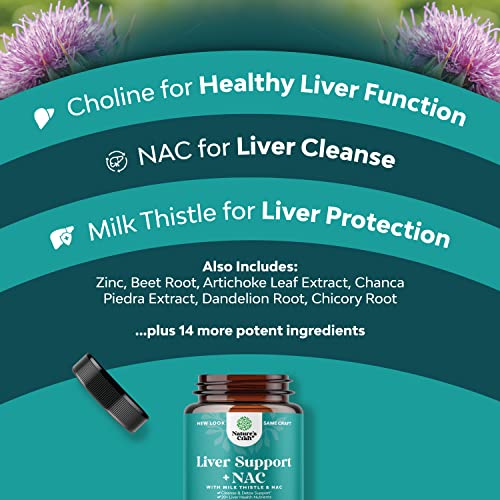 Liver Support Supplement with NAC - Herbal Liver Supplement with ...