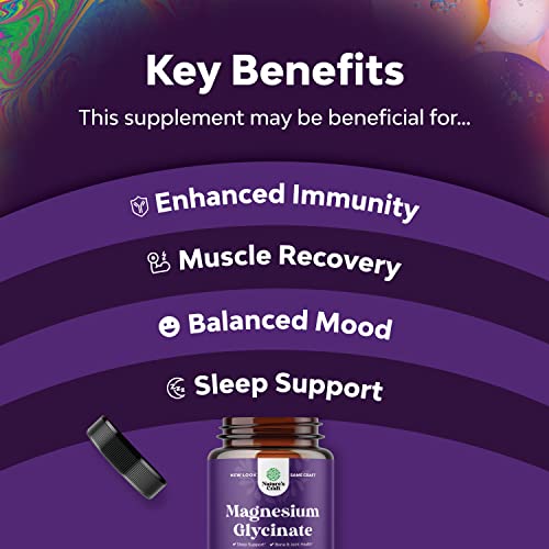 Magnesium Glycinate 400mg Mineral Supplement - Calming Magnesium ...