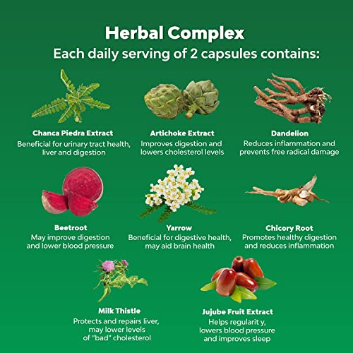 Milk Thistle Liver Support Supplement - Herbal Liver Supplement w...
