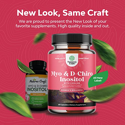Myo-Inositol & D-Chiro Inositol Capsules - Choline Inositol Suppl...
