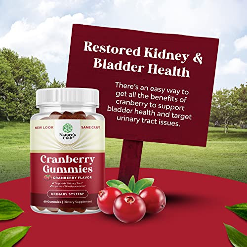 Natural Cranberry Gummies for Women and Men - Extra Strength Deli...