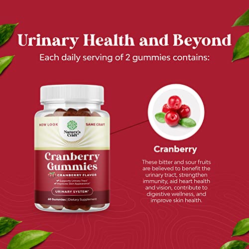 Natural Cranberry Gummies for Women and Men - Extra Strength Deli...